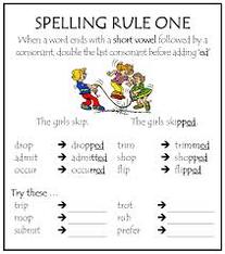 double consonant spelling rule worksheets